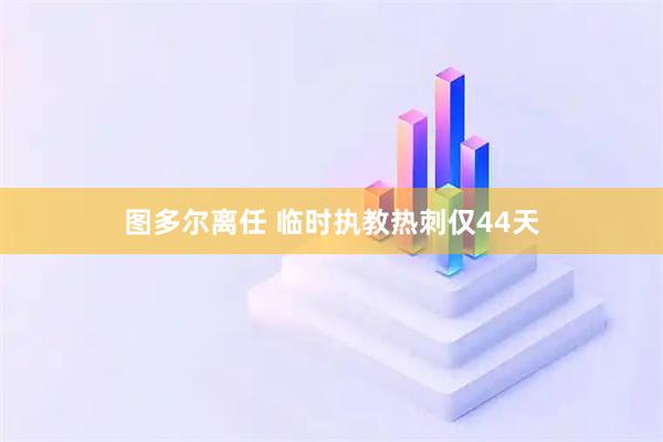 图多尔离任 临时执教热刺仅44天